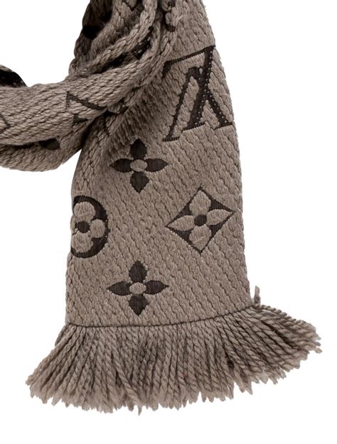 Louis Vuitton logomania wool scarf